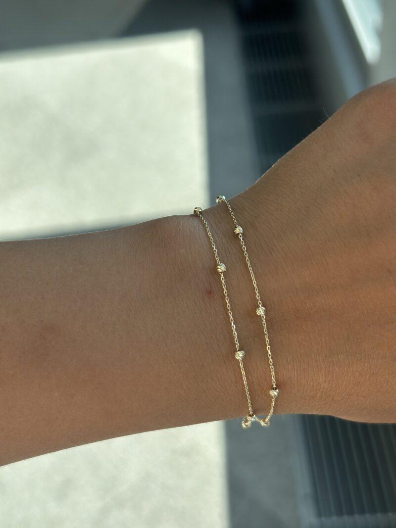 Dorika zweireihig Tricolor -Armband - 585er Gold - Juwelier Di-EL – Bild 5