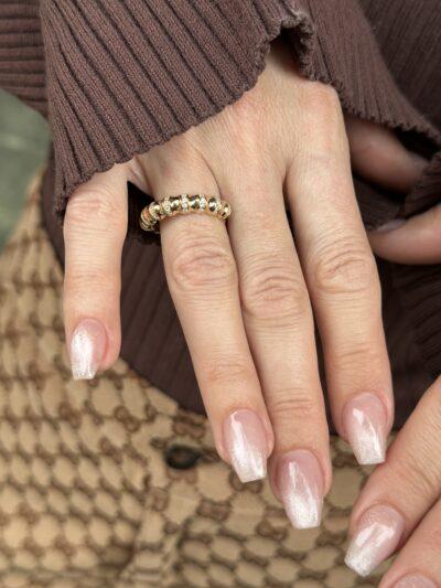 Wirbel Zirkonia -Ring - 585er Gold - Juwelier Di-EL