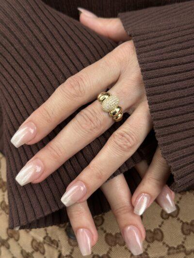 Bead Zirkonia -Ring - 585er Gold - Juwelier Di-EL