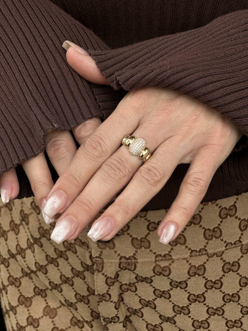 Bead Zirkonia -Ring - 585er Gold - Juwelier Di-EL – Bild 2