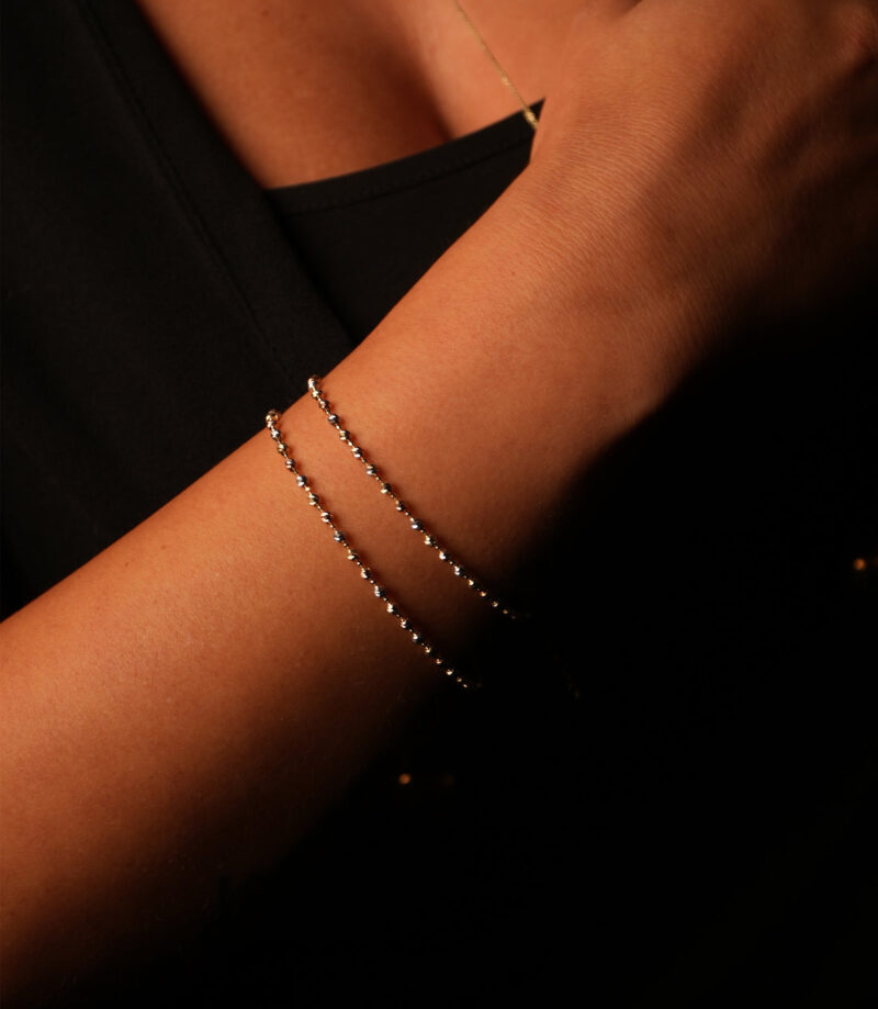 Dorika Tricolor Elegant -Armband - 585er Gold - Juwelier Di-EL – Bild 4