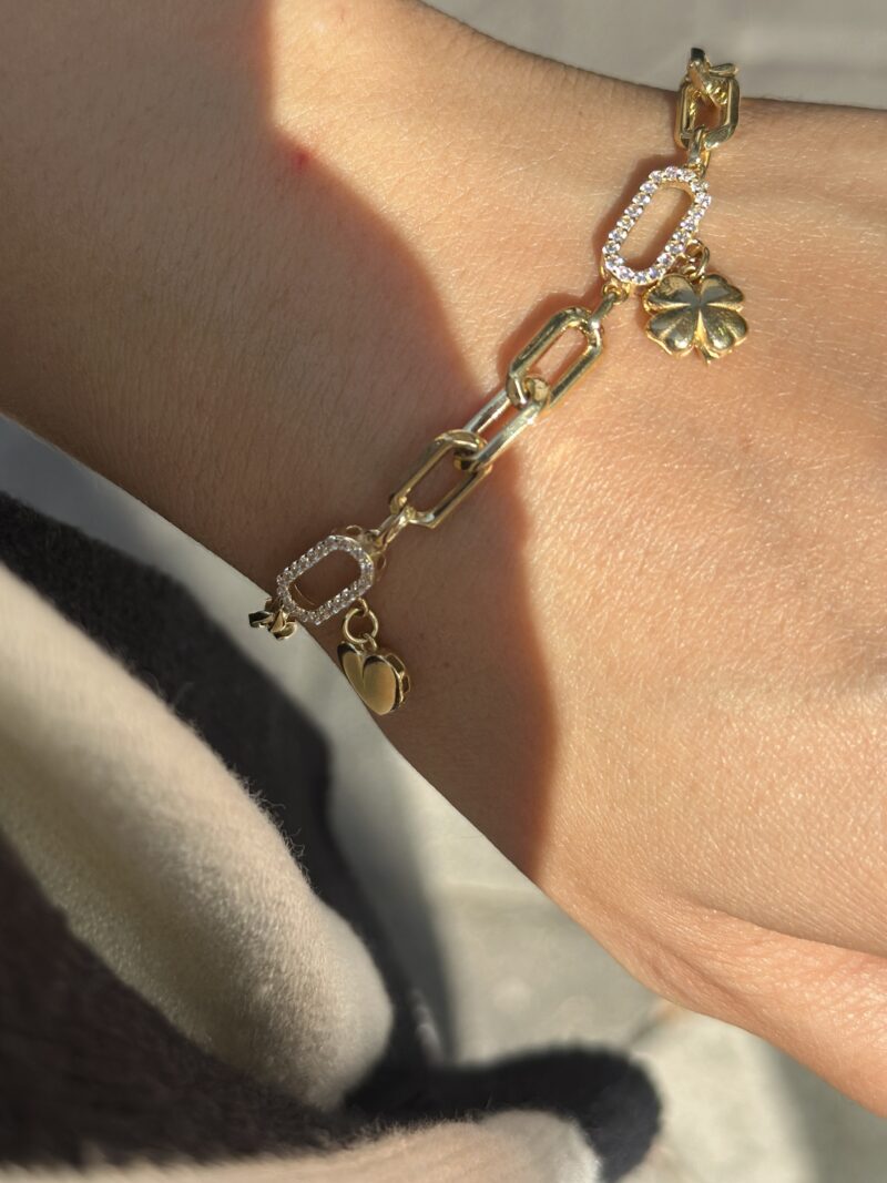 Glücksbringer Charm-Armband - 585er Gold - Juwelier Di-EL – Bild 2