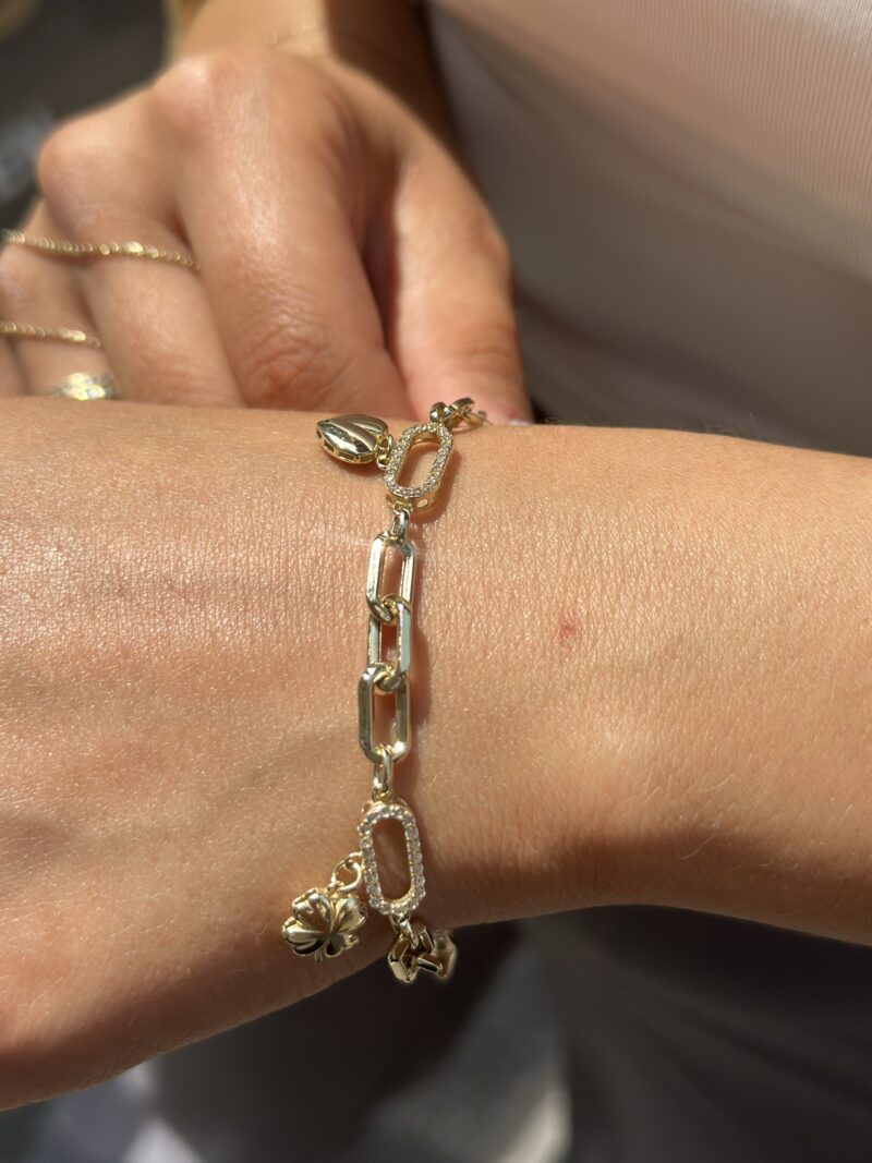 Glücksbringer Charm-Armband - 585er Gold - Juwelier Di-EL – Bild 3