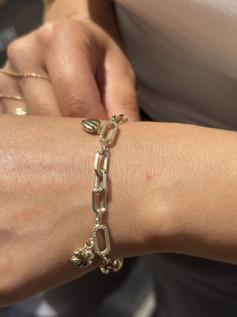 Glücksbringer Charm-Armband - 585er Gold - Juwelier Di-EL – Bild 2