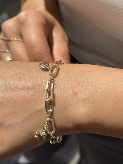 Glücksbringer Charm-Armband - 585er Gold - Juwelier Di-EL