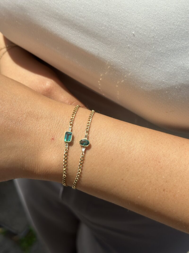 Ovaler Baguette-Armband - 585er Gold - Juwelier Di-EL – Bild 6