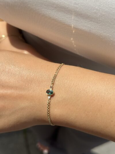 Ovaler Baguette-Armband - 585er Gold - Juwelier Di-EL