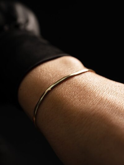 Schlange Platt -Armband - 585er Gold - Juwelier Di-EL