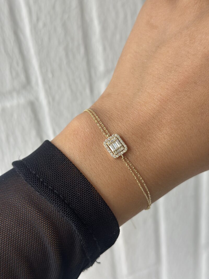 Baguette -Armband - 585er Gold - Juwelier Di-EL – Bild 2