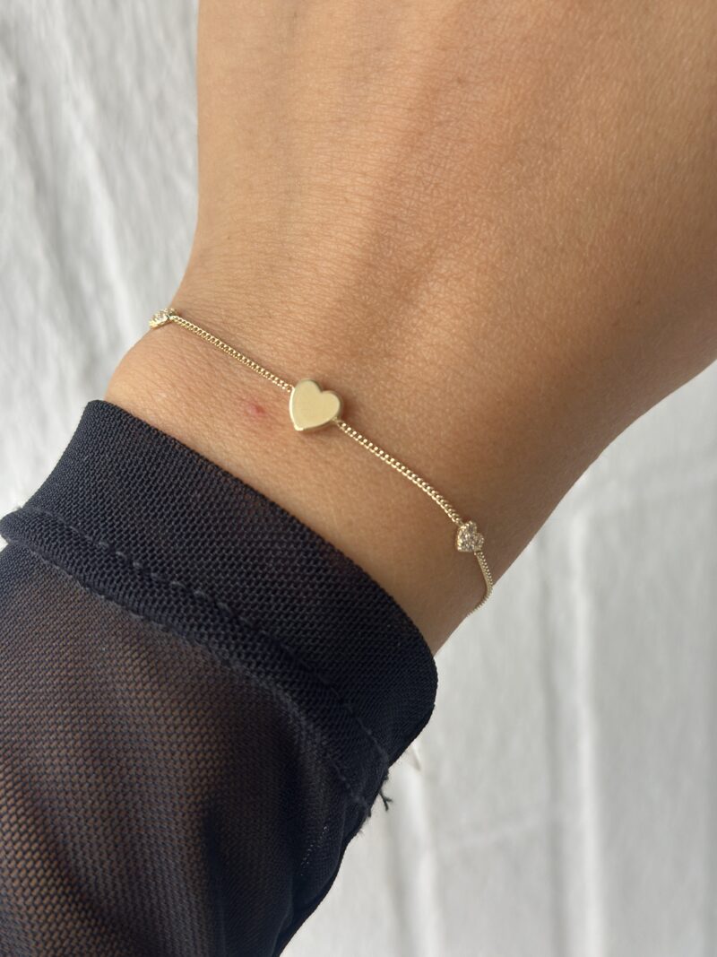 Drei Herzen -Armband - 585er Gold - Juwelier Di-EL – Bild 3