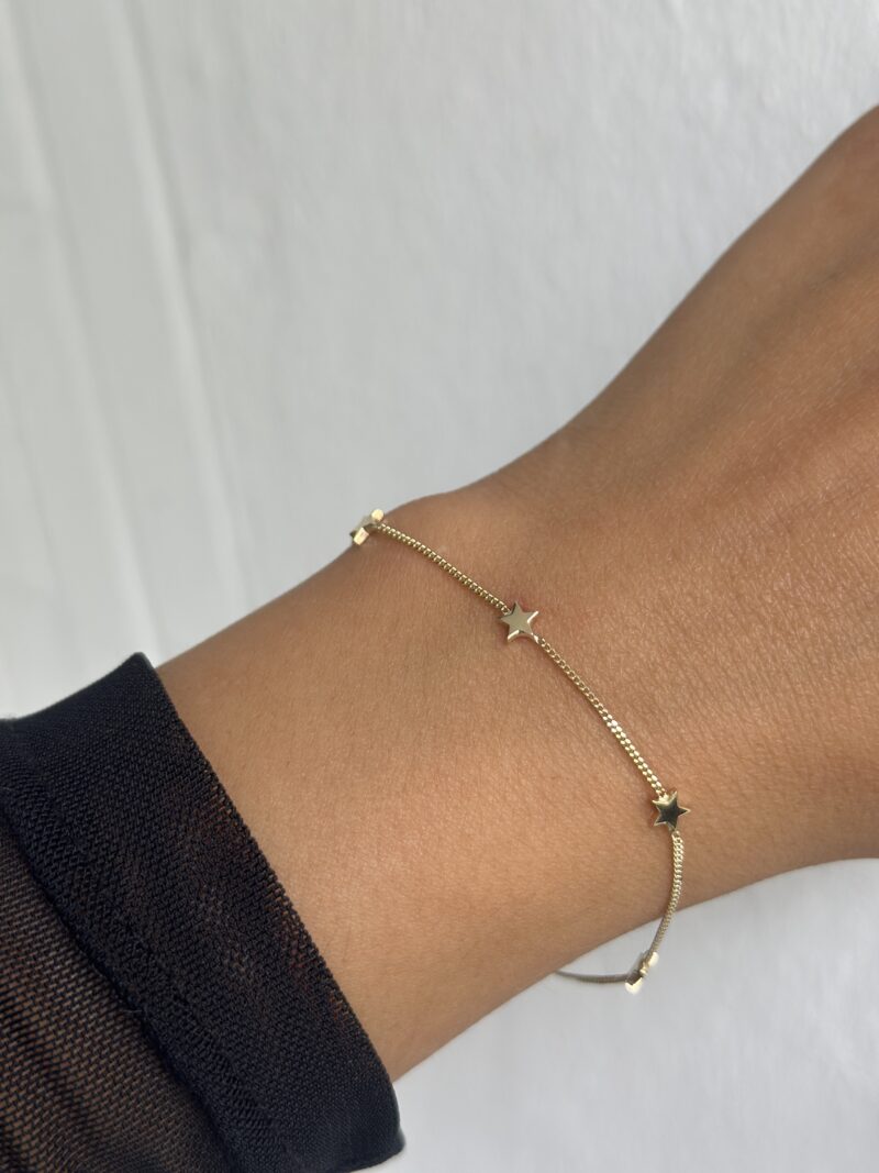 Fünf Sterne -Armband - 585er Gold - Juwelier Di-EL – Bild 3