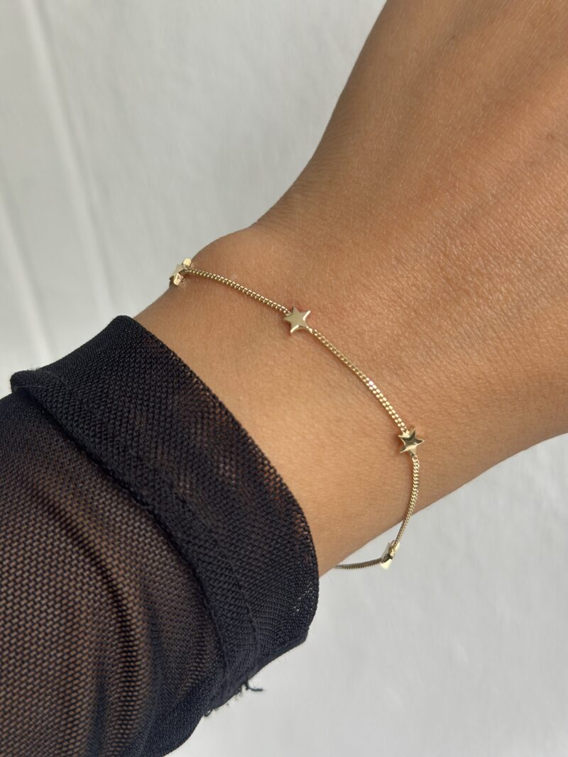 Fünf Sterne -Armband - 585er Gold - Juwelier Di-EL – Bild 4
