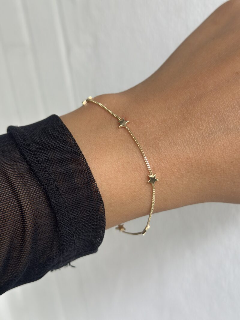 Fünf Sterne -Armband - 585er Gold - Juwelier Di-EL – Bild 5