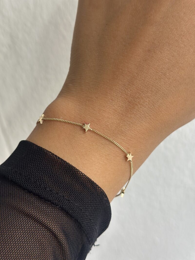Fünf Sterne -Armband - 585er Gold - Juwelier Di-EL – Bild 2