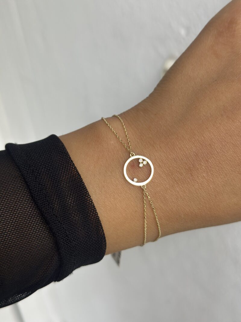 Kreis Element -Armband - 585er Gold - Juwelier Di-EL