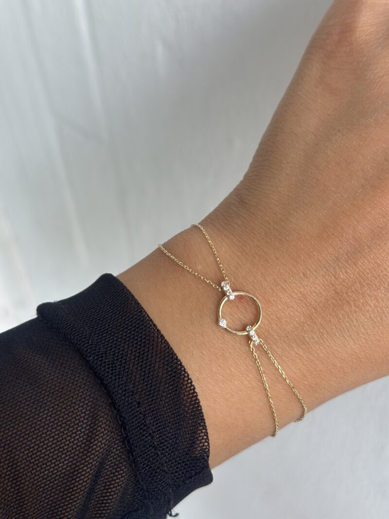 Kreis Element Filigran -Armband - 585er Gold - Juwelier Di-EL – Bild 2