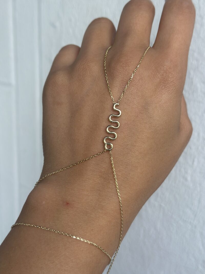 Schlange- Handkette - 585er Gold - Juwelier Di-EL – Bild 2