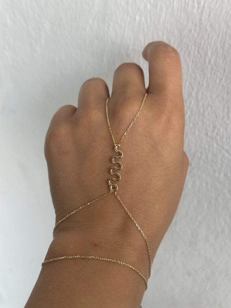 Schlange- Handkette - 585er Gold - Juwelier Di-EL – Bild 3