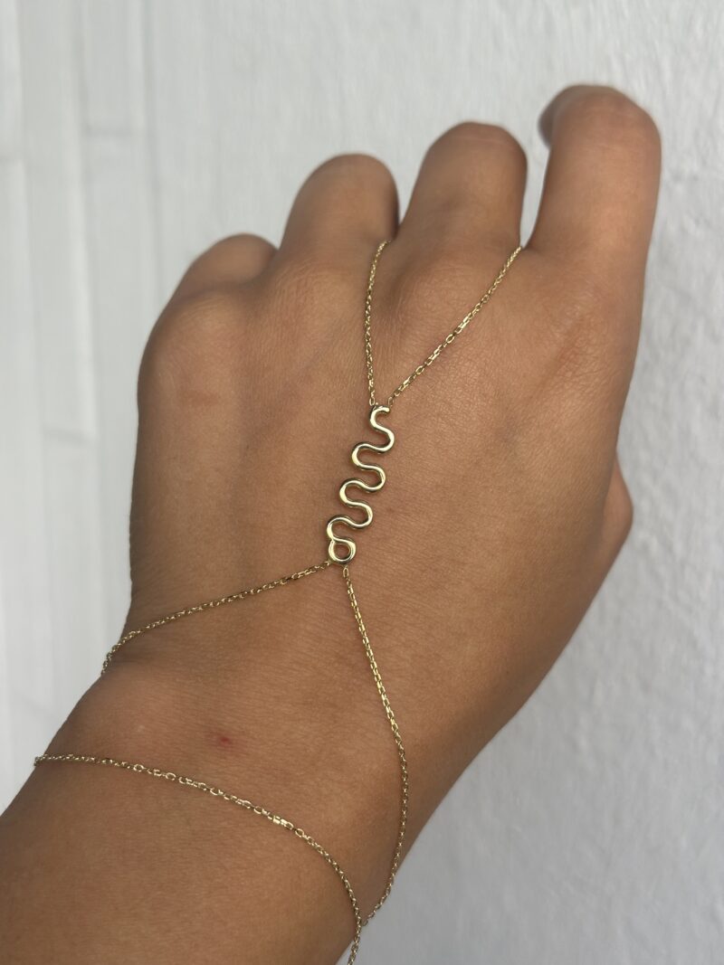 Schlange- Handkette - 585er Gold - Juwelier Di-EL – Bild 4