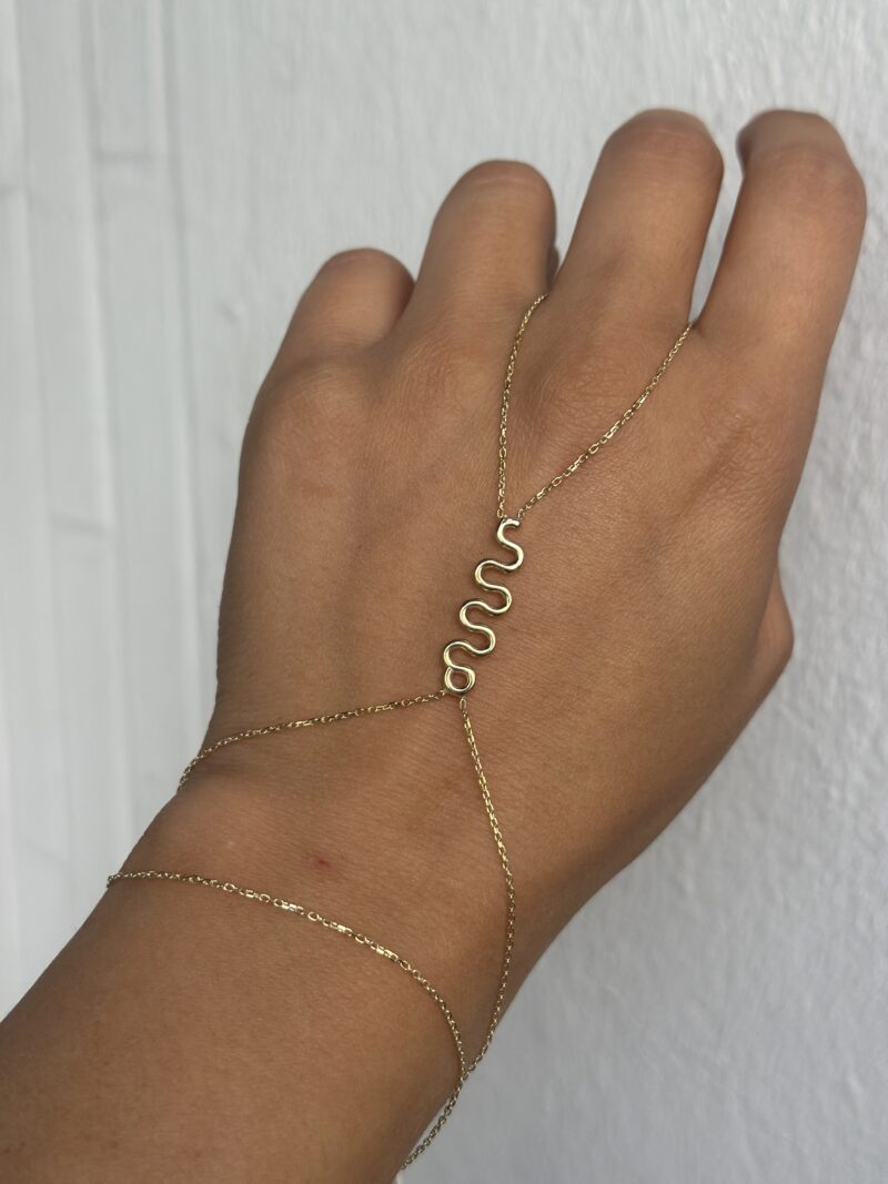 Schlange- Handkette - 585er Gold - Juwelier Di-EL – Bild 5
