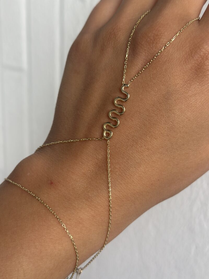 Schlange- Handkette - 585er Gold - Juwelier Di-EL – Bild 6