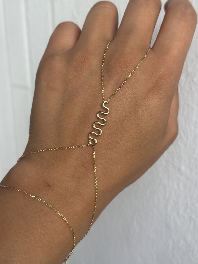 Schlange- Handkette - 585er Gold - Juwelier Di-EL