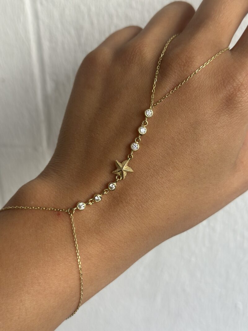 Seestern- Handkette - 585er Gold - Juwelier Di-EL – Bild 4