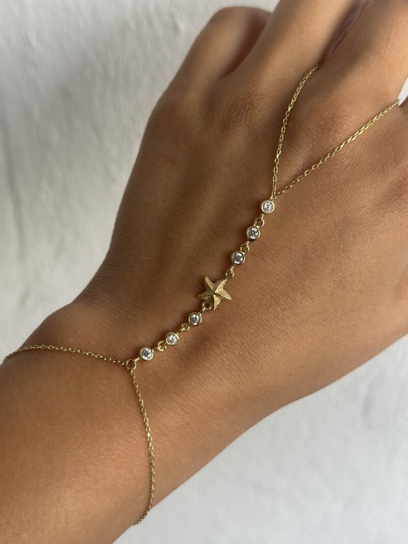 Seestern- Handkette - 585er Gold - Juwelier Di-EL – Bild 5