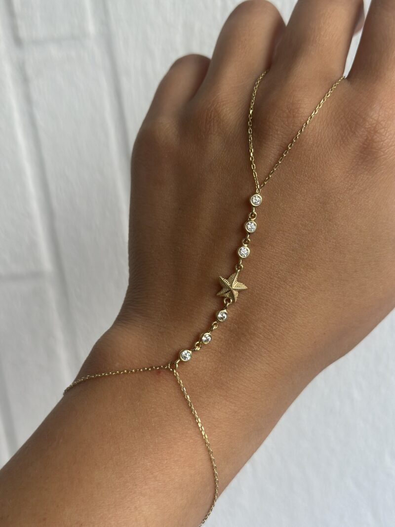 Seestern- Handkette - 585er Gold - Juwelier Di-EL