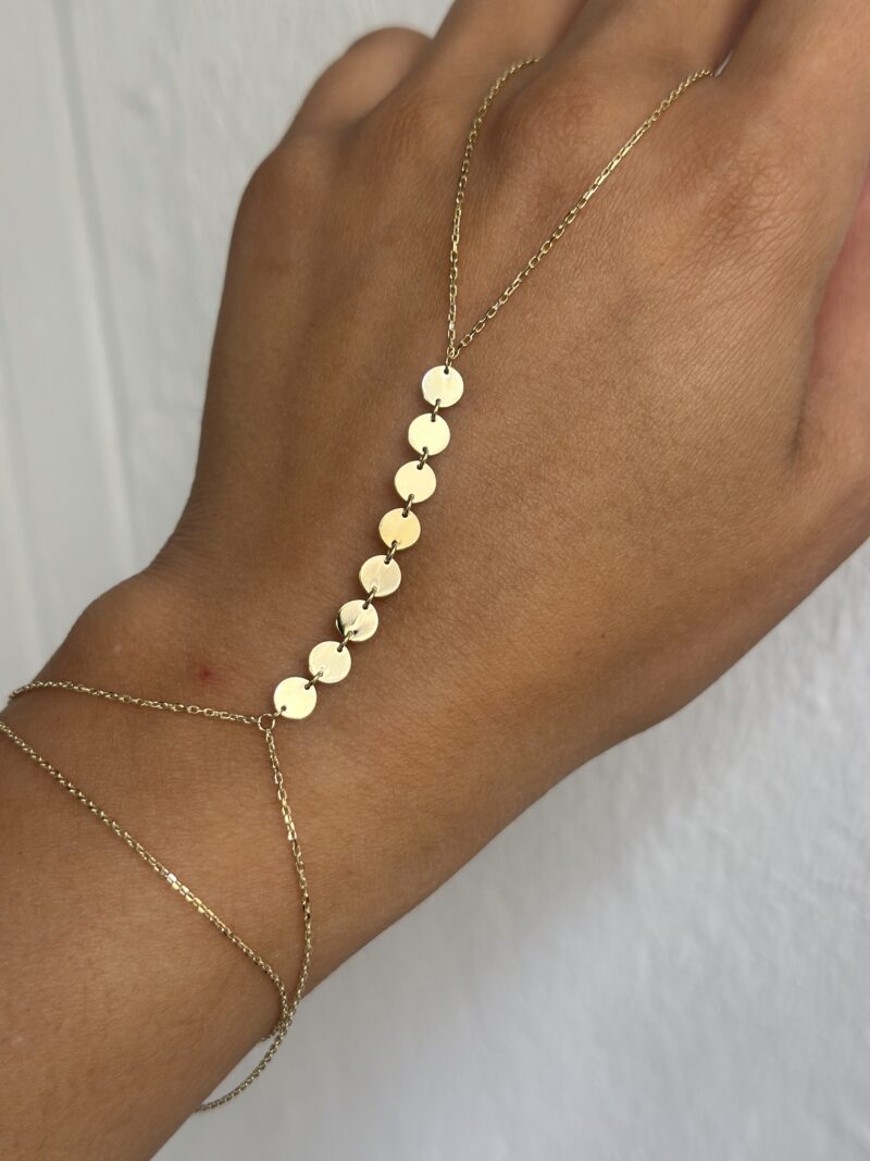 Platten- Handkette - 585er Gold - Juwelier Di-EL