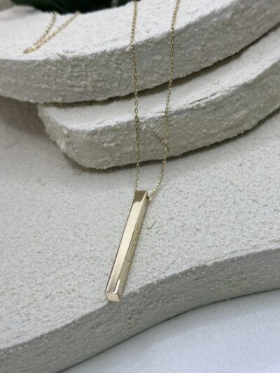 Stab Bar Necklace- Kette mit Anhänger - 585er Gold - Juwelier Di-EL