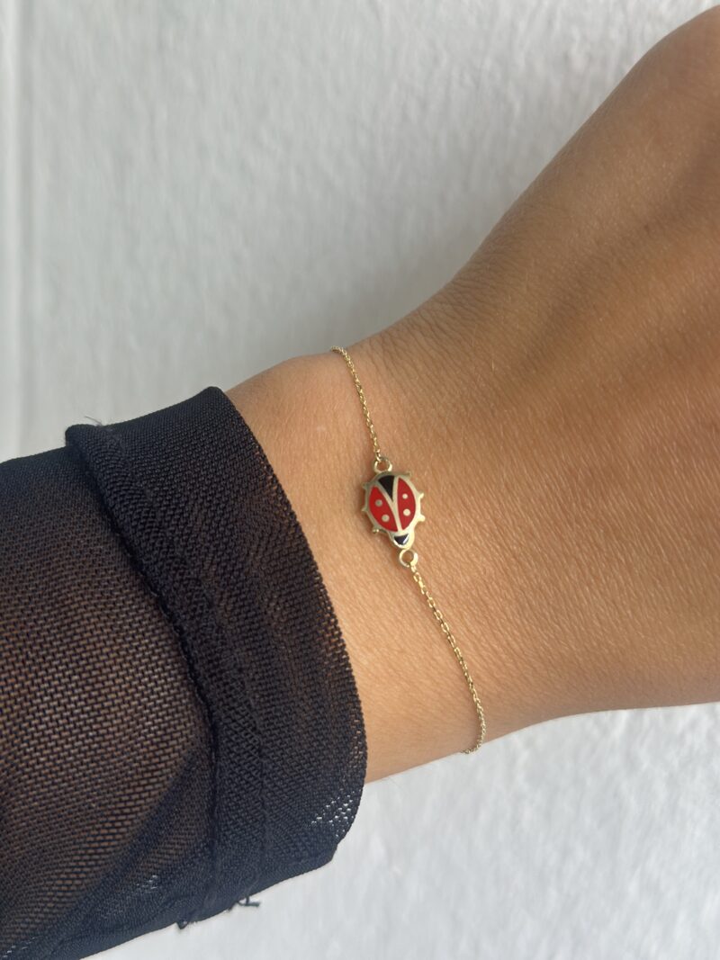 Marienkäfer -Armband - 585er Gold - Juwelier Di-EL – Bild 2
