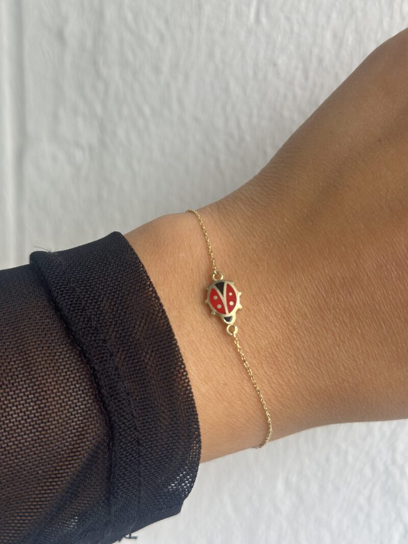 Marienkäfer -Armband - 585er Gold - Juwelier Di-EL – Bild 3