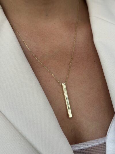 Stab Bar Necklace- Kette mit Anhänger - 585er Gold - Juwelier Di-EL
