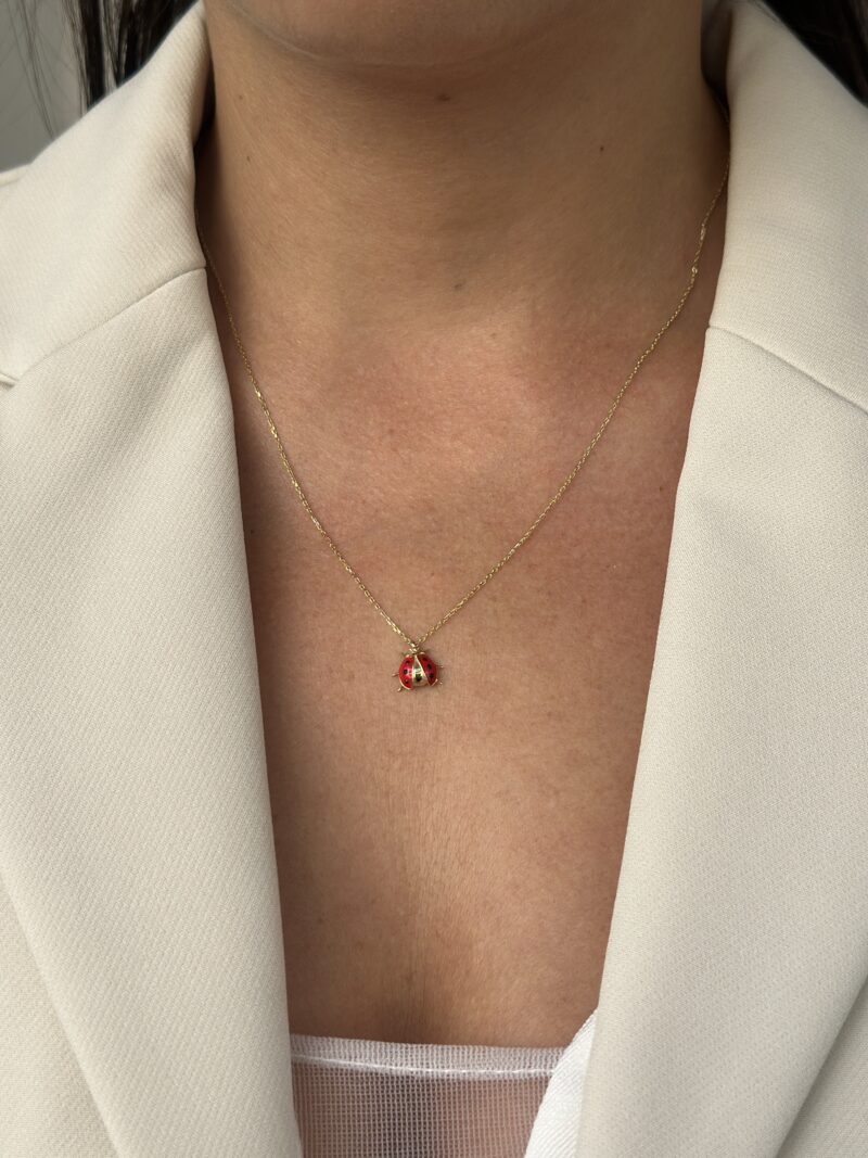 Marienkäfer small- Kette mit Anhänger - 585er Gold - Juwelier Di-EL – Bild 5