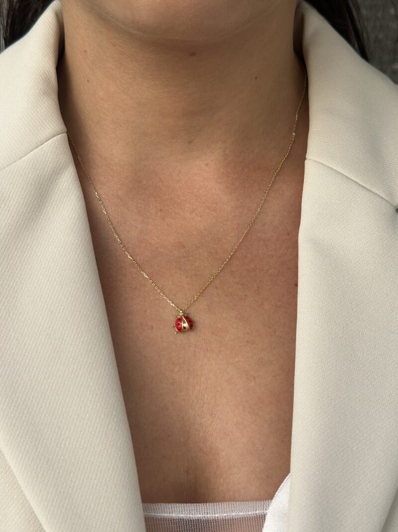 Marienkäfer small- Kette mit Anhänger - 585er Gold - Juwelier Di-EL – Bild 6