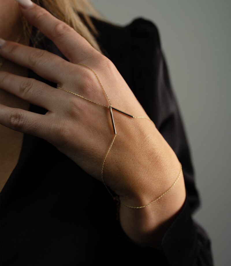 V- Handkette - 585er Gold - Juwelier Di-EL – Bild 3