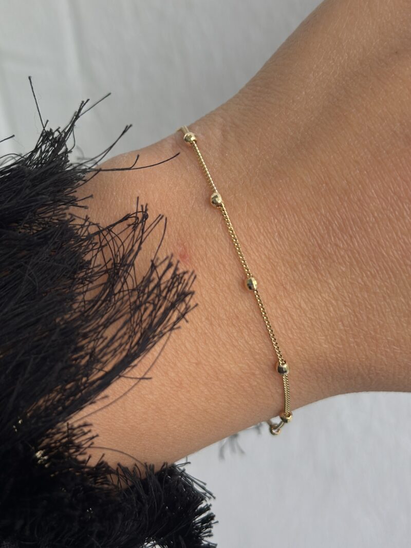 Mini Discokugel Dorika-Armband - 585er Gold - Juwelier Di-EL – Bild 2
