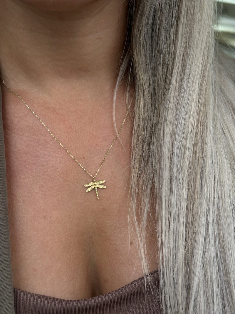 Libelle - Kette mit Anhänger - 585er Gold - Juwelier Di-EL – Bild 4