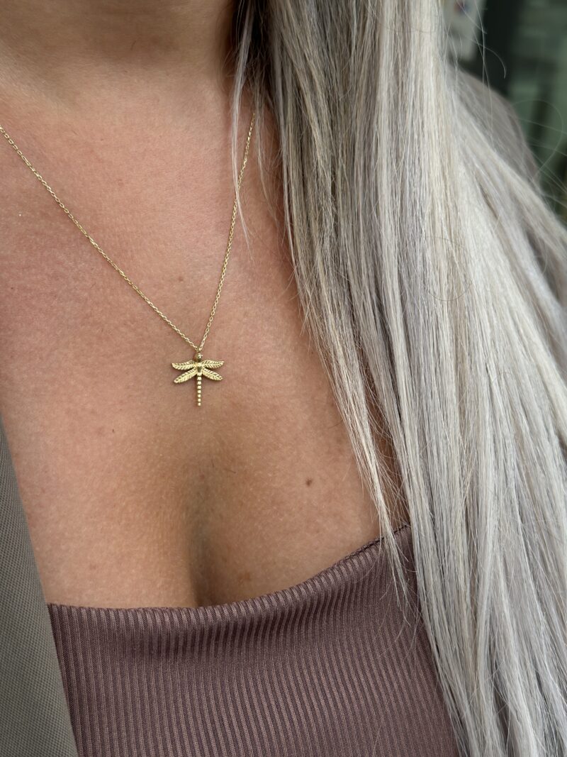 Libelle - Kette mit Anhänger - 585er Gold - Juwelier Di-EL – Bild 5