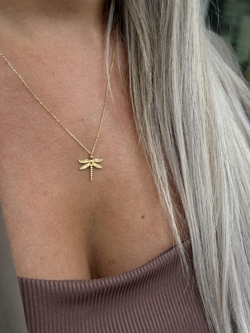 Libelle - Kette mit Anhänger - 585er Gold - Juwelier Di-EL – Bild 6
