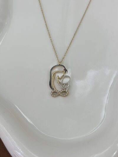 Mutter & Kind Infinity- Kette mit Anhänger - 585er Gold - Juwelier Di-EL