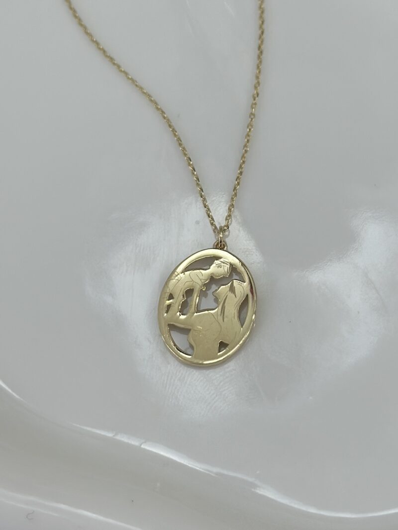 Mutter & Kind Oval- Kette mit Anhänger - 585er Gold - Juwelier Di-EL – Bild 3