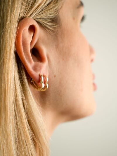 Herz Creole -Ohrring - 585er Gold - Juwelier Di-EL
