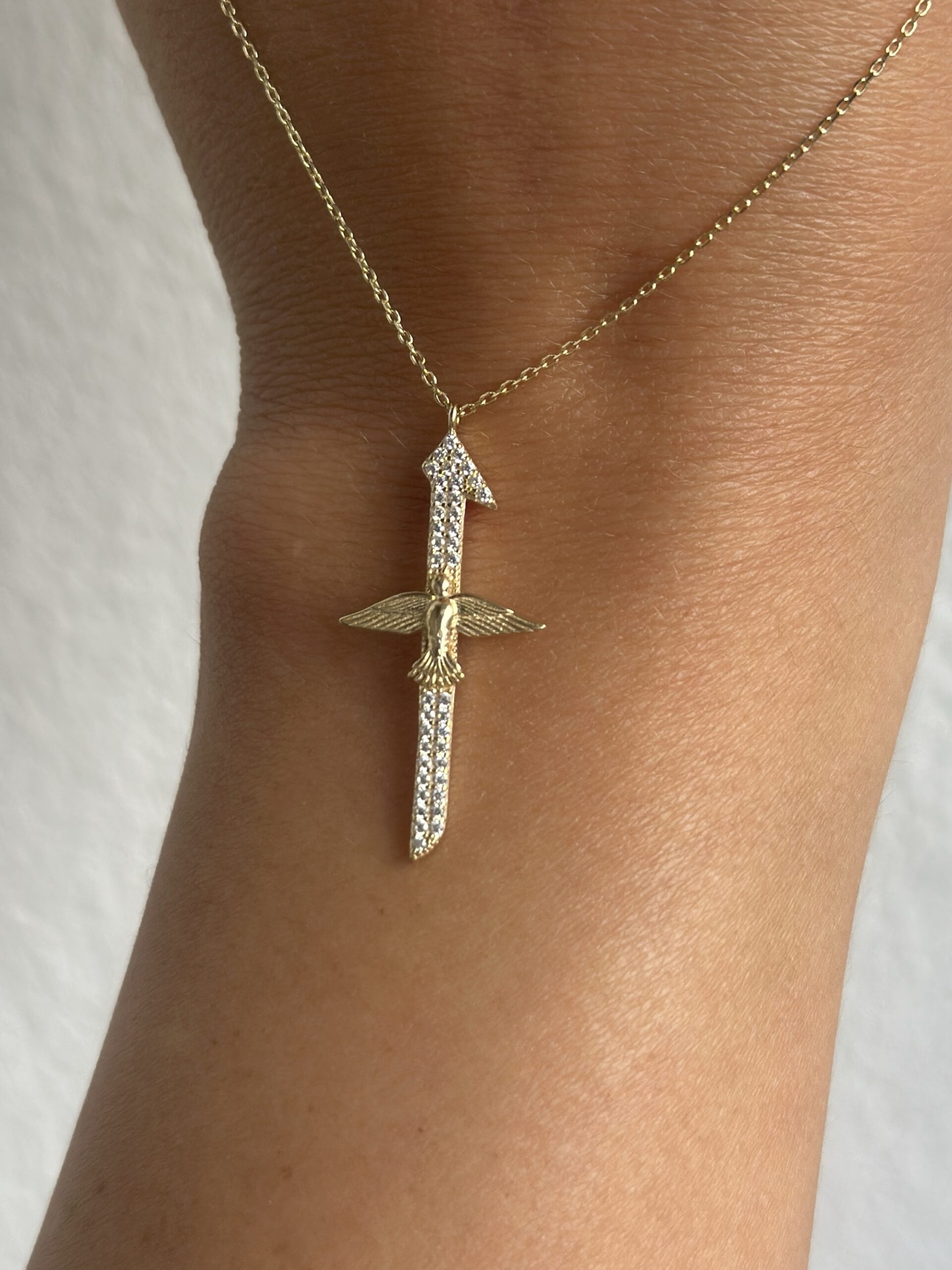 Elif Phönix- Kette mit Anhänger - 585er Gold - Juwelier Di-EL