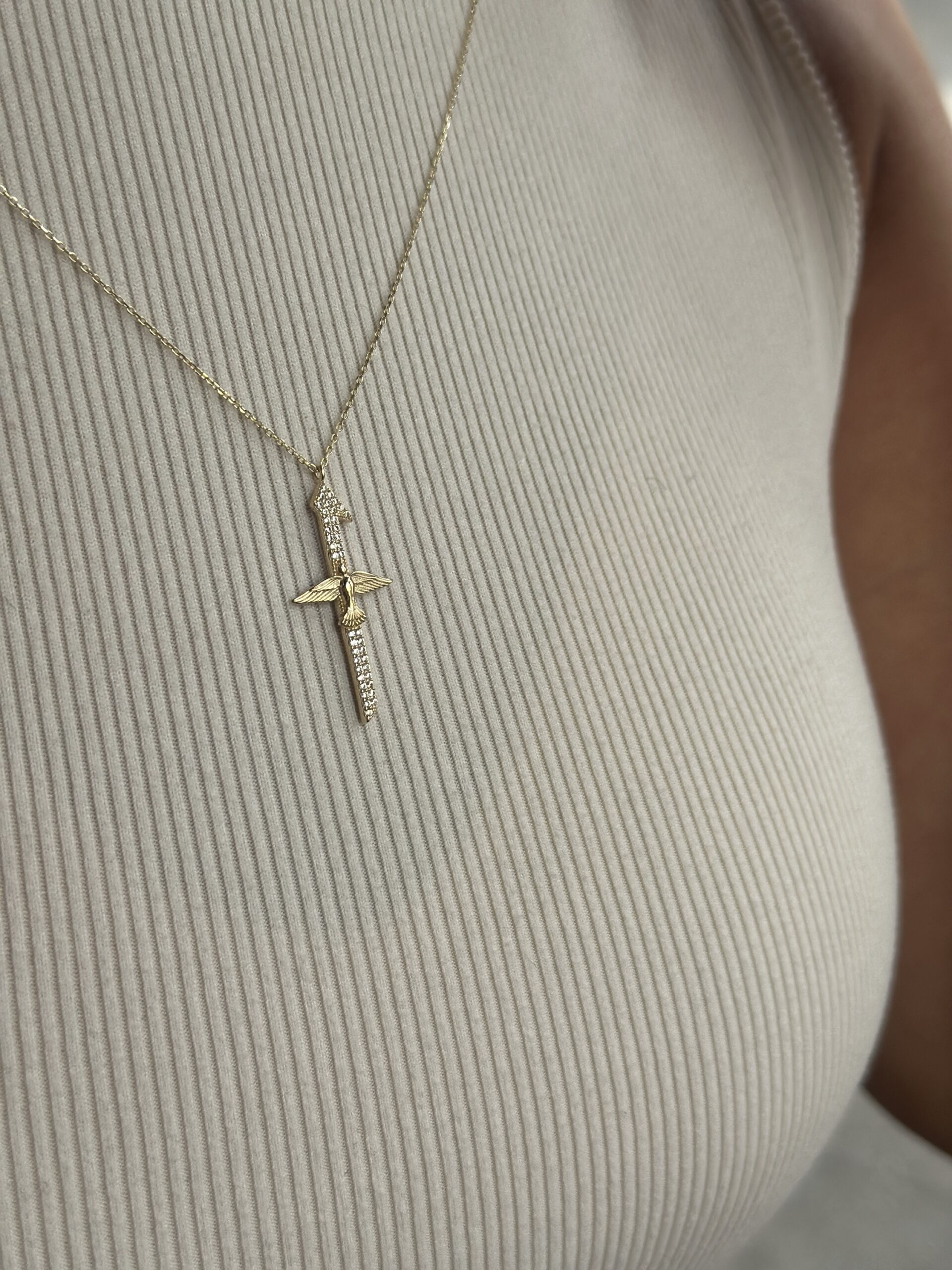 Elif Phönix- Kette mit Anhänger - 585er Gold - Juwelier Di-EL – Bild 2