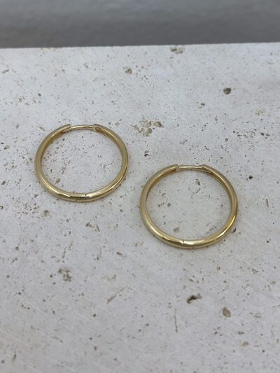 Klassische Creolen -Ohrring - 585er Gold - Juwelier Di-EL