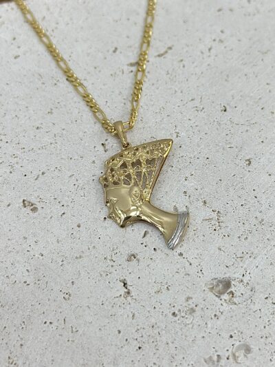 Nofretete Queen - Kette mit Anhänger - 585er Gold - Juwelier Di-EL