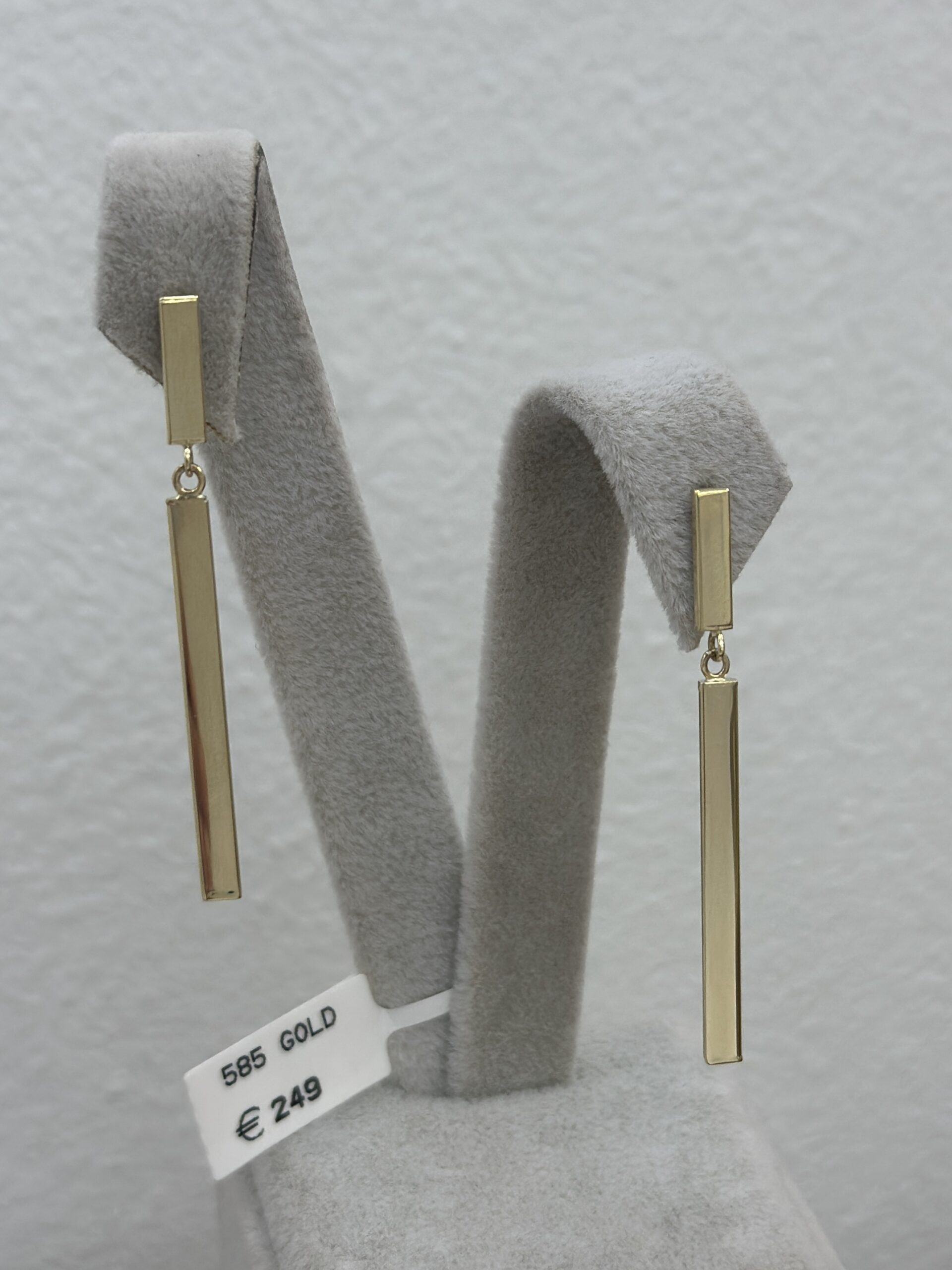 Stäbchen Hänger Stecker -Ohrring - 585er Gold - Juwelier Di-EL – Bild 5