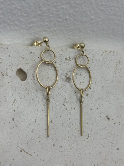 Ring Stab Hänger Stecker -Ohrring - 585er Gold - Juwelier Di-EL